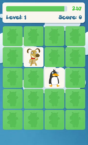 Animals memory game for kids [МОД: Меню, Бесконечные монеты и Открытые уровни] Screenshot 4