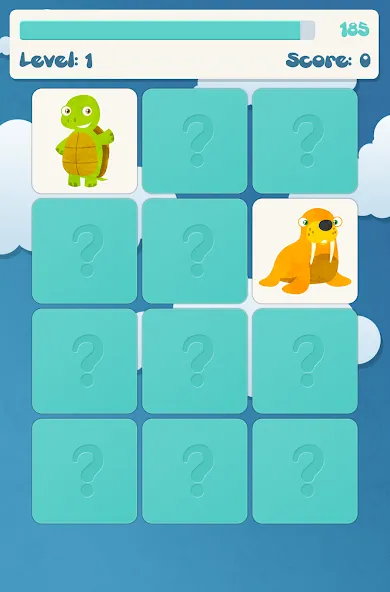 Animals memory game for kids [МОД: Меню, Бесконечные монеты и Открытые уровни] Screenshot 5