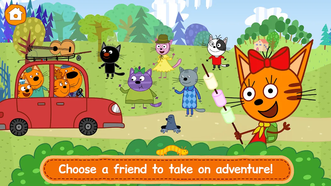 Kid-E-Cats: Kitty Cat Games! [МОД: Бесконечные деньги, Монеты и Мега MOD] Screenshot 1