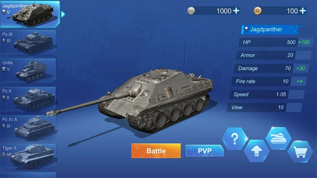 Ace Tank [МОД: Бесконечные деньги, Монеты и Мега MOD] Screenshot 1