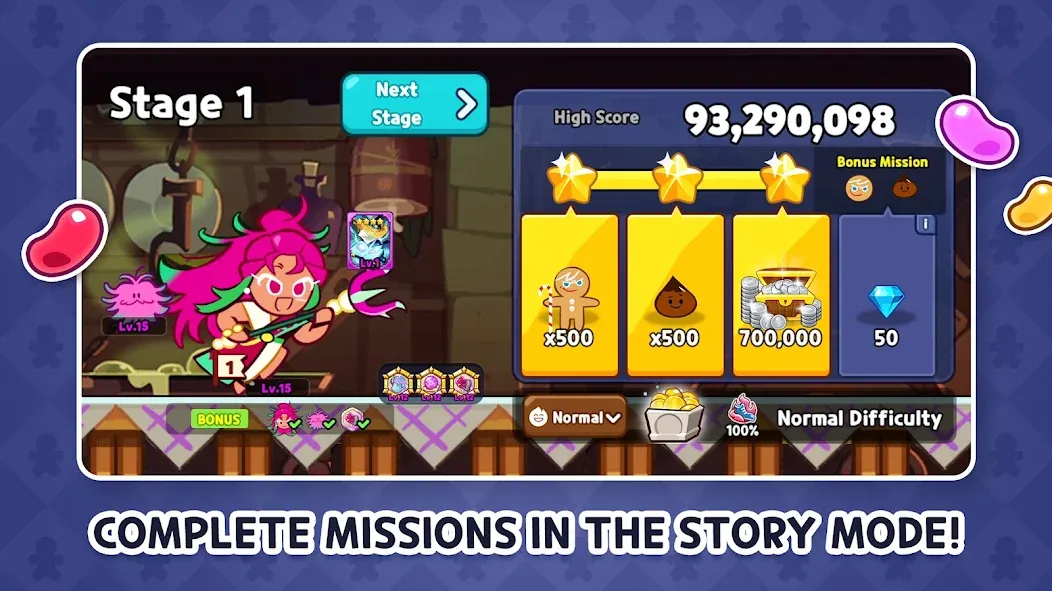 CookieRun: OvenBreak (Куки Ран) [МОД: Бесконечные деньги, Монеты и Мега MOD] Screenshot 3