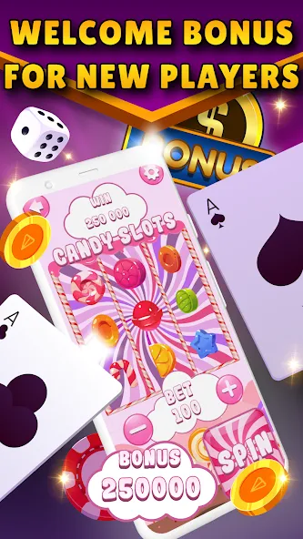 Slot Machines: Casino Slots [МОД: Бесконечные деньги, Монеты и Мега MOD] Screenshot 2