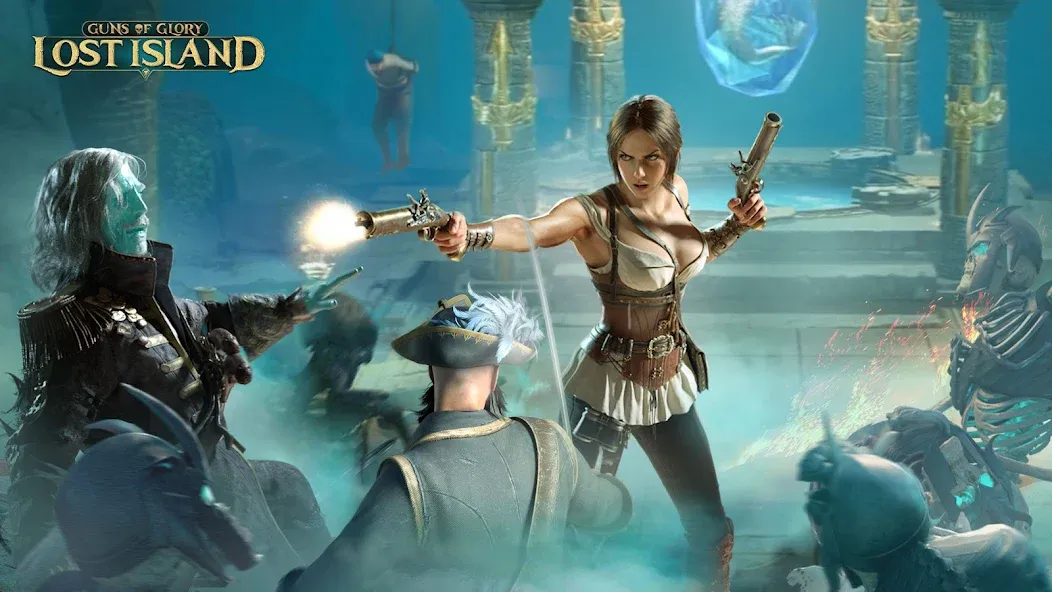 Guns of Glory: Lost Island (Ганз оф Глори) [МОД: Много монет, Открытые уровни и Мега MOD] Screenshot 2