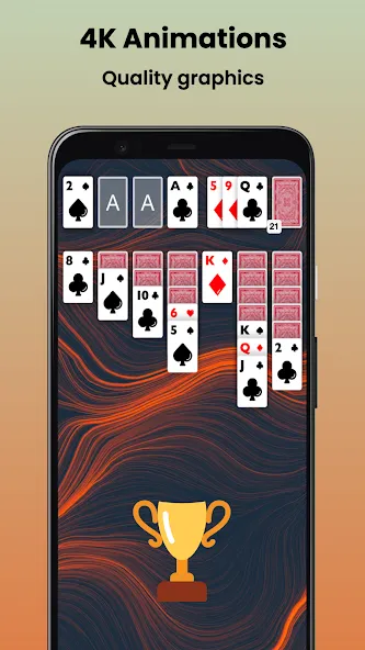 Klondike Solitaire Offline [МОД: Все открыто, Дополнительные деньги и Меню MOD] Screenshot 4