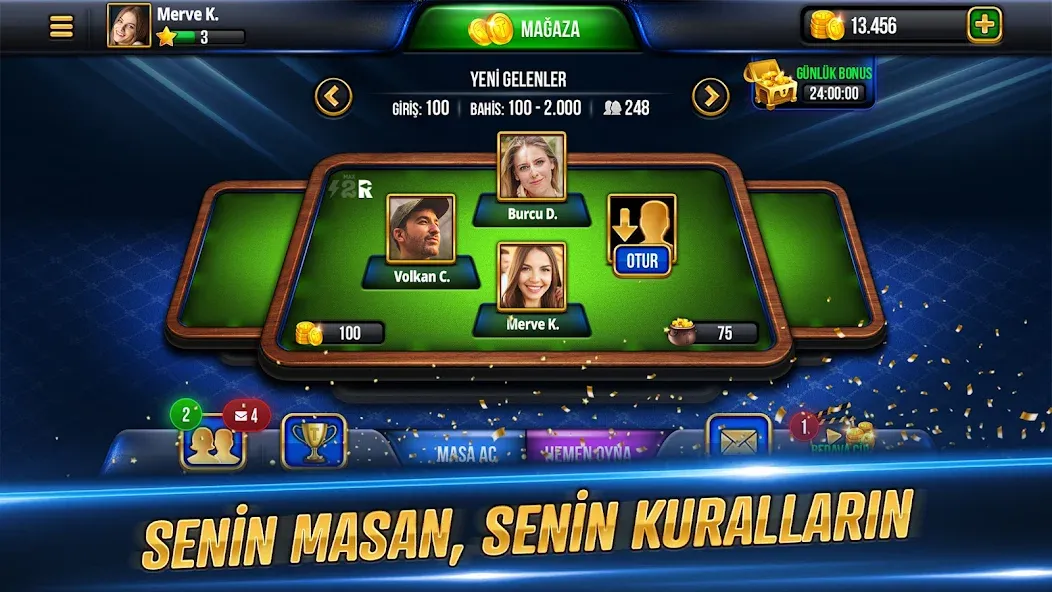 Tekel Okey (Текел Окей) [МОД: Меню, Бесконечные монеты и Открытые уровни] Screenshot 4