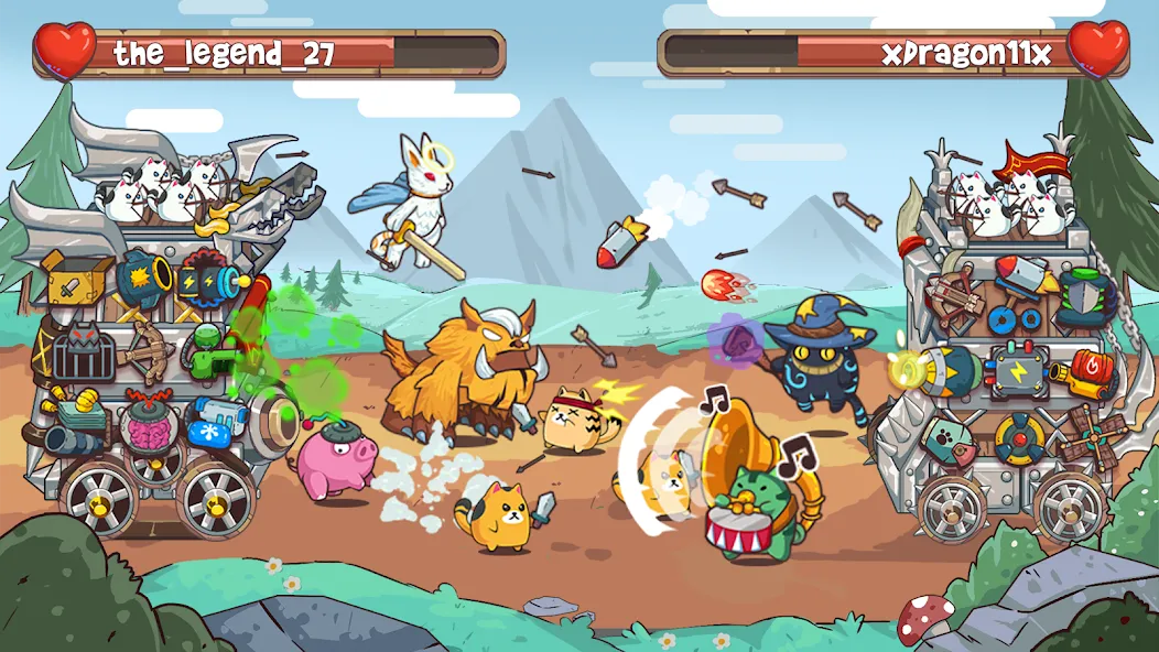 CatnRobot Idle TD: Battle Cat (КэтТауэр Айдл ТД) [МОД: Бесконечные деньги, Монеты и Мега MOD] Screenshot 3