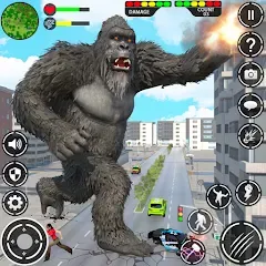 Скачать Giant Gorilla Bigfoot Monster (Энгри Горилла) [МОД: Меню, Бесконечные монеты и Открытые уровни] | Взлом Giant Gorilla Bigfoot Monster на Андроид
