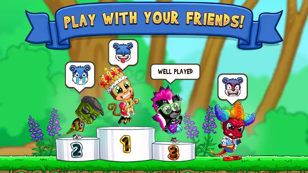 Fun Run 3 - Multiplayer Games (Фан Ран 3) [МОД: Все открыто, Дополнительные деньги и Меню MOD] Screenshot 2