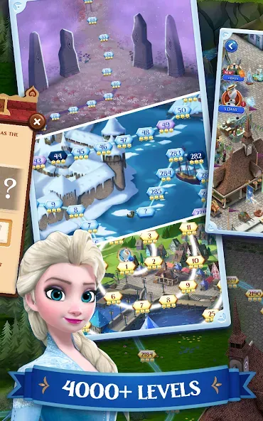 Disney Frozen Free Fall Games [МОД: Много денег, Монет и Все открыто] Screenshot 3
