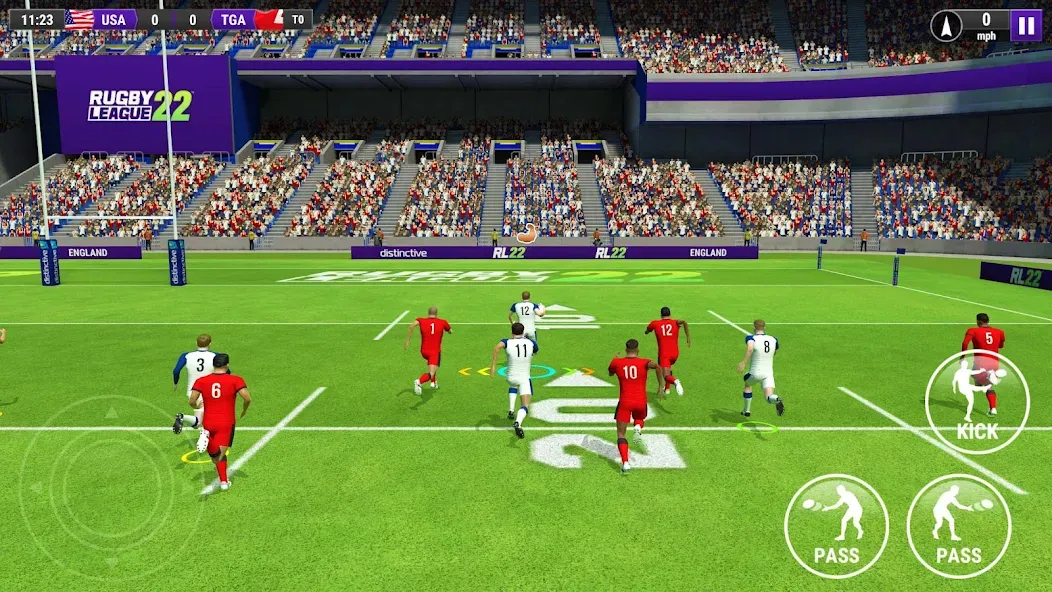 Rugby League 22 (Рубиги Лига 22) [МОД: Много денег, Монет и Все открыто] Screenshot 1