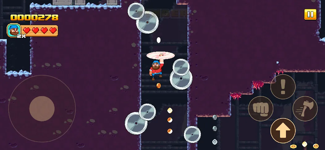 Timberman The Big Adventure (Тимбермен Большое Приключение) [МОД: Все открыто, Дополнительные деньги и Меню MOD] Screenshot 1