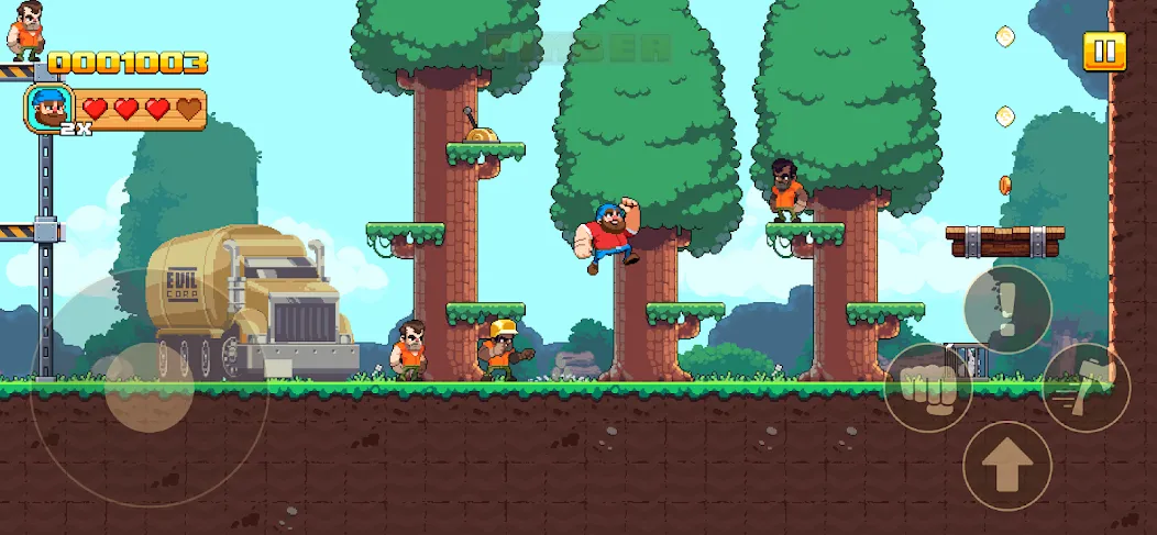 Timberman The Big Adventure (Тимбермен Большое Приключение) [МОД: Все открыто, Дополнительные деньги и Меню MOD] Screenshot 2