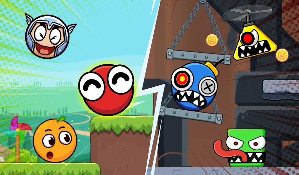 Bounce Ball 6: Roller Ball 6 (Боунс Болл 6) [МОД: Бесконечные деньги, Монеты и Мега MOD] Screenshot 1