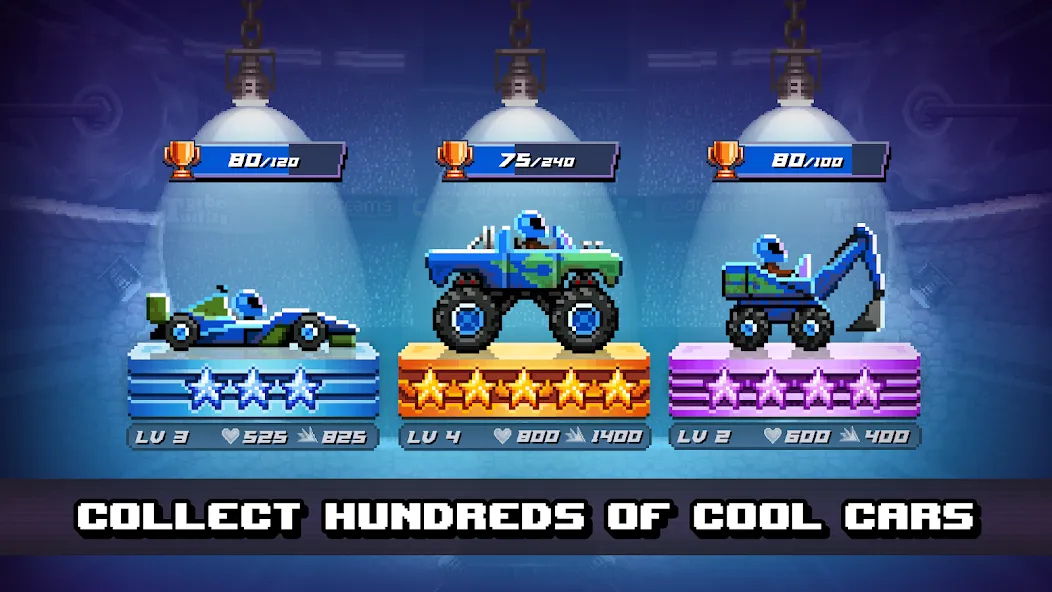 Drive Ahead! - Fun Car Battles [МОД: Меню, Бесконечные монеты и Открытые уровни] Screenshot 3
