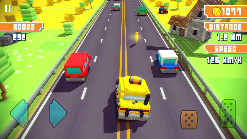 Blocky Highway: Traffic Racing (Блоки Хайвей) [МОД: Деньги, Монеты и Меню MOD] Screenshot 5