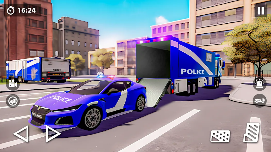 US Police Car Transporter Game (Полицейский транспорт игры) [МОД: Меню, Бесконечные монеты и Открытые уровни] Screenshot 3