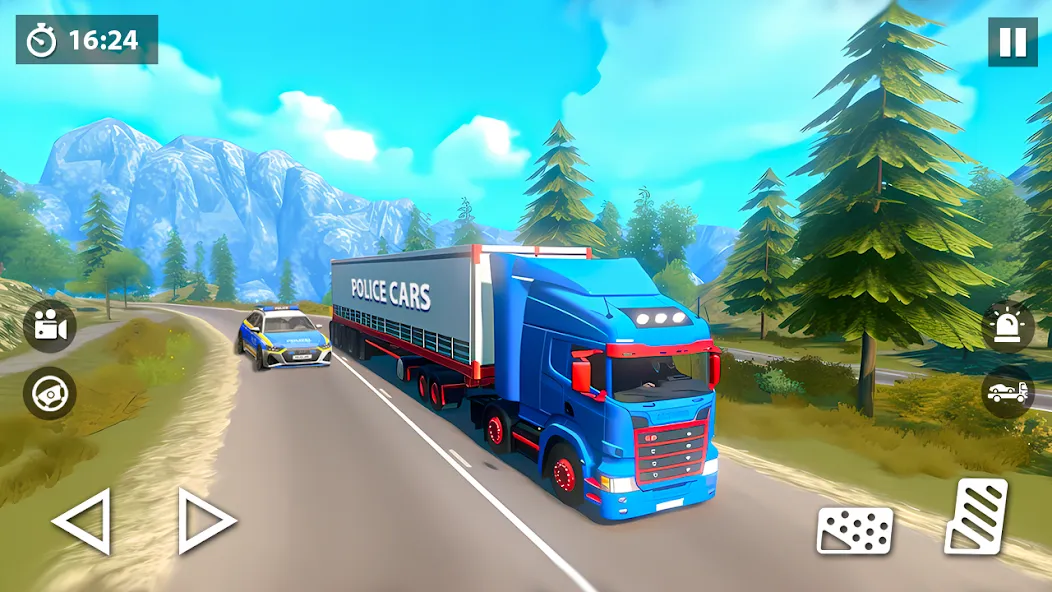 US Police Car Transporter Game (Полицейский транспорт игры) [МОД: Меню, Бесконечные монеты и Открытые уровни] Screenshot 4