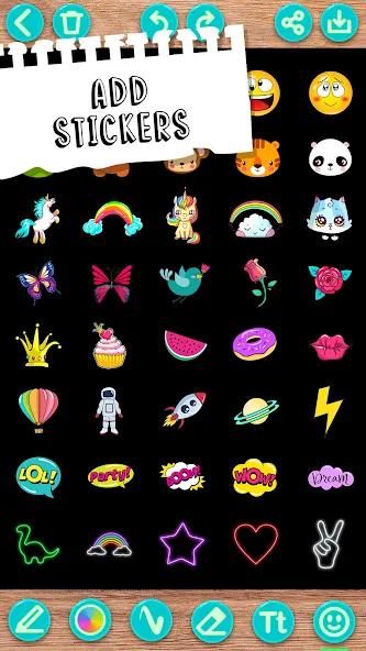 Draw Doodle - Kids drawing [МОД: Деньги, Монеты и Меню MOD] Screenshot 4