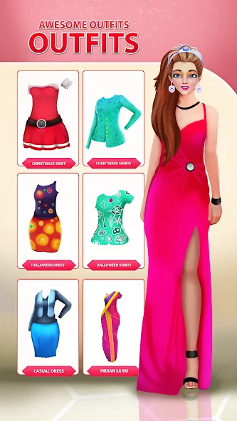 Girls Dress Up: Makeup Games [МОД: Много денег, Монет и Все открыто] Screenshot 4