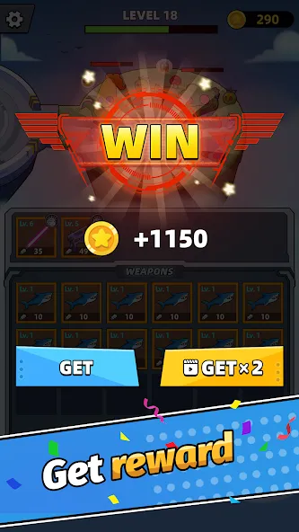 Merge Weapons：Air Island TD [МОД: Много монет, Открытые уровни и Мега MOD] Screenshot 5