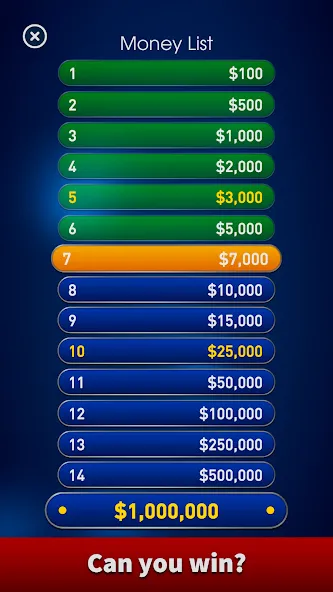 Millionaire 2024 Trivia Quiz [МОД: Бесконечные деньги, Монеты и Мега MOD] Screenshot 4