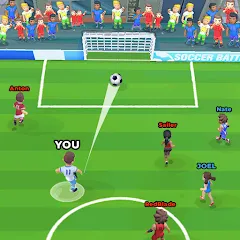 Скачать Soccer Battle -  PvP Football [МОД: Деньги, Монеты и Меню MOD] | Взлом Soccer Battle -  PvP Football на Андроид