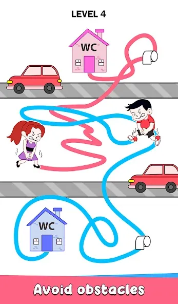 Toilet Rush Race: Draw Puzzle (Туалетная гонкаприпас) [МОД: Деньги, Монеты и Меню MOD] Screenshot 4