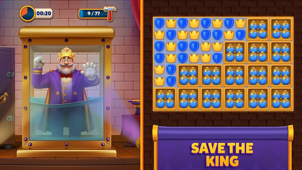 Royal Match (Роял Мэтч) [МОД: Много монет, Открытые уровни и Мега MOD] Screenshot 1