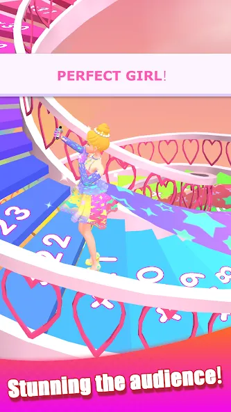 Dancing Dress - Fashion Girl (Дансинг Дресс) [МОД: Меню, Бесконечные монеты и Открытые уровни] Screenshot 1