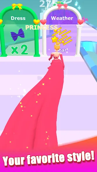 Dancing Dress - Fashion Girl (Дансинг Дресс) [МОД: Меню, Бесконечные монеты и Открытые уровни] Screenshot 3