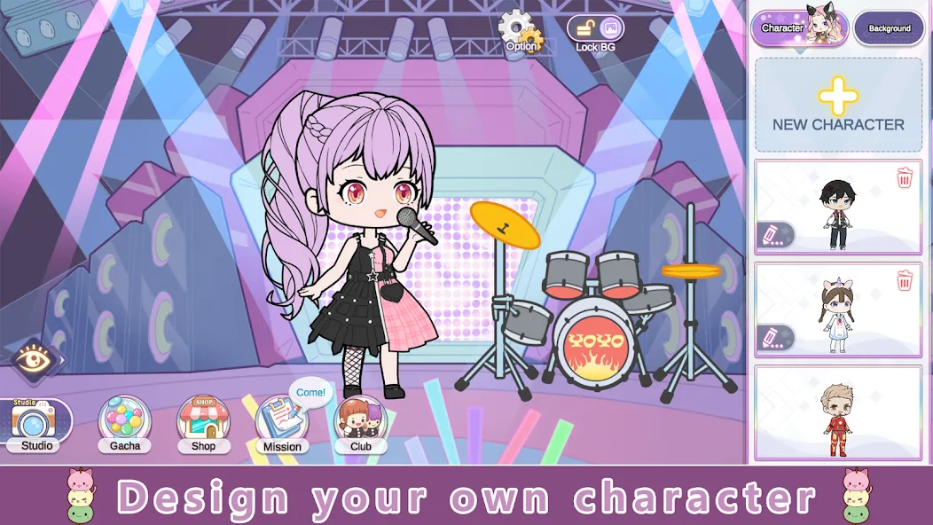 YOYO Doll Anime Dress Up Game (ЙОЙО) [МОД: Деньги, Монеты и Меню MOD] Screenshot 1