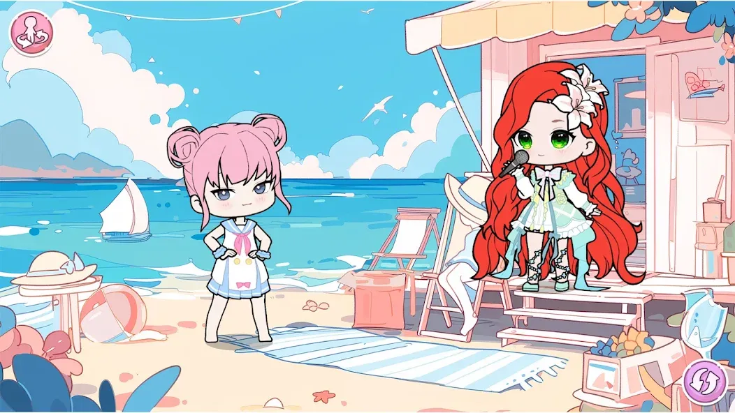 YOYO Doll School life Dress up (ЙОЙО Лайф ворлд) [МОД: Много монет, Открытые уровни и Мега MOD] Screenshot 5