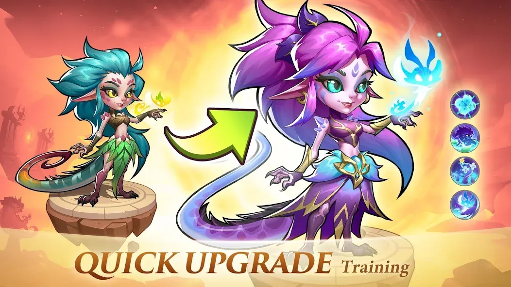 Idle Heroes (Айдел Хироес) [МОД: Меню, Бесконечные монеты и Открытые уровни] Screenshot 1