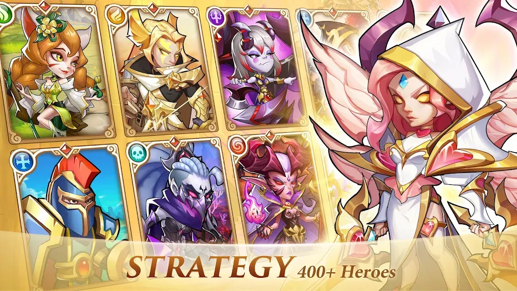 Idle Heroes (Айдел Хироес) [МОД: Меню, Бесконечные монеты и Открытые уровни] Screenshot 2