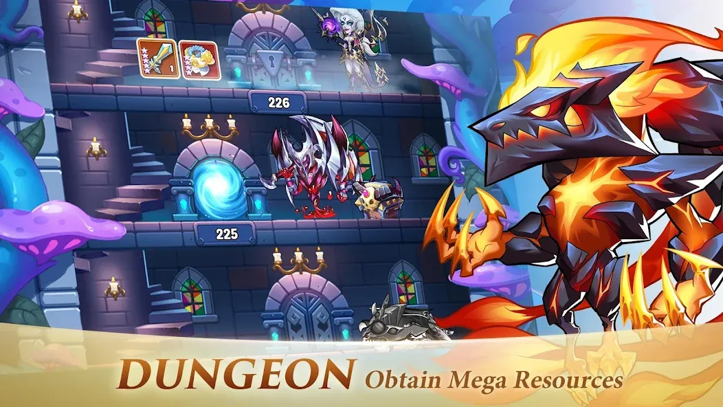 Idle Heroes (Айдел Хироес) [МОД: Меню, Бесконечные монеты и Открытые уровни] Screenshot 5