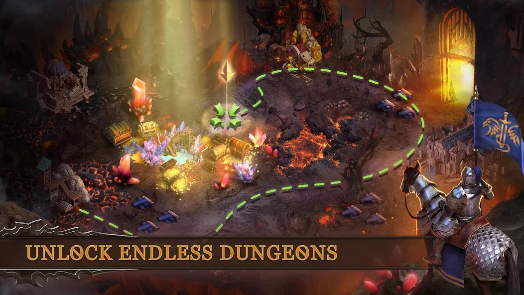Dungeon & Heroes: 3D RPG [МОД: Много монет, Открытые уровни и Мега MOD] Screenshot 4