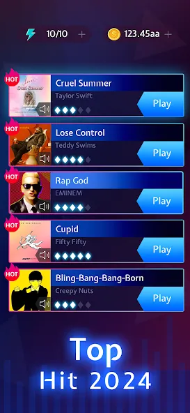 Beat Mania: Music Dash Dance (БитБлейд) [МОД: Меню, Бесконечные монеты и Открытые уровни] Screenshot 2