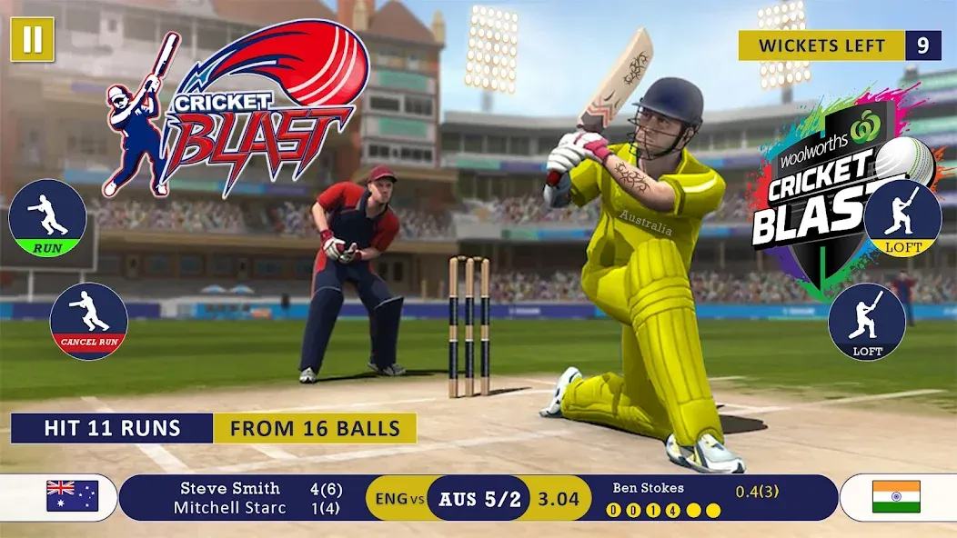 World Cricket Games Offline [МОД: Деньги, Монеты и Меню MOD] Screenshot 1