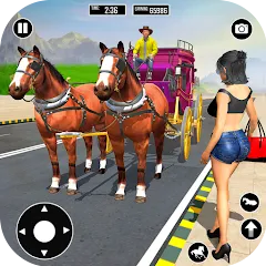 Скачать Horse Cart Taxi Transport Game [МОД: Много денег, Монет и Все открыто] | Взлом Horse Cart Taxi Transport Game на Андроид