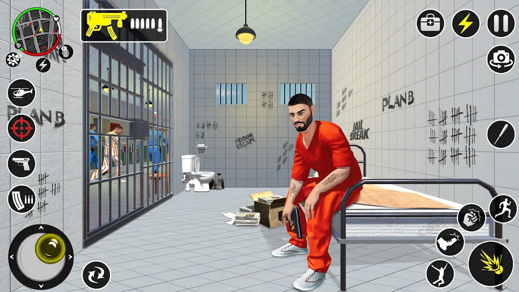 Grand Jailbreak Prison Escape (Гранд Побег из тюрьмы) [МОД: Много денег, Монет и Все открыто] Screenshot 3