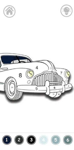 Cars Color By Number (Цветные машины по номерам) [МОД: Бесконечные деньги, Монеты и Мега MOD] Screenshot 3