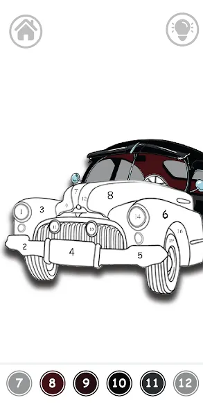 Cars Color By Number (Цветные машины по номерам) [МОД: Бесконечные деньги, Монеты и Мега MOD] Screenshot 5