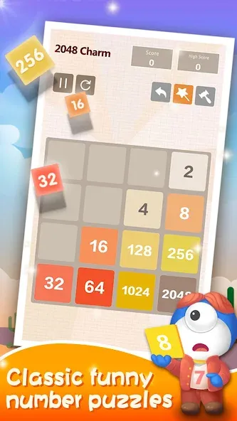Number Charm: Slide Puzzle (Две тысячи сорок восемь) [МОД: Все открыто, Дополнительные деньги и Меню MOD] Screenshot 4