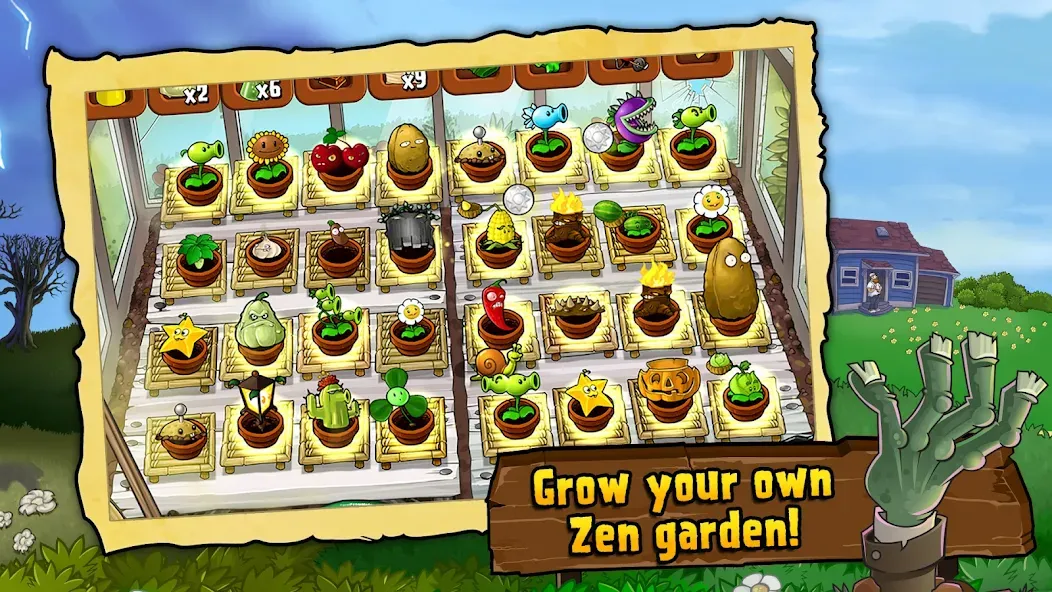 Plants vs. Zombies™ [МОД: Все открыто, Дополнительные деньги и Меню MOD] Screenshot 2