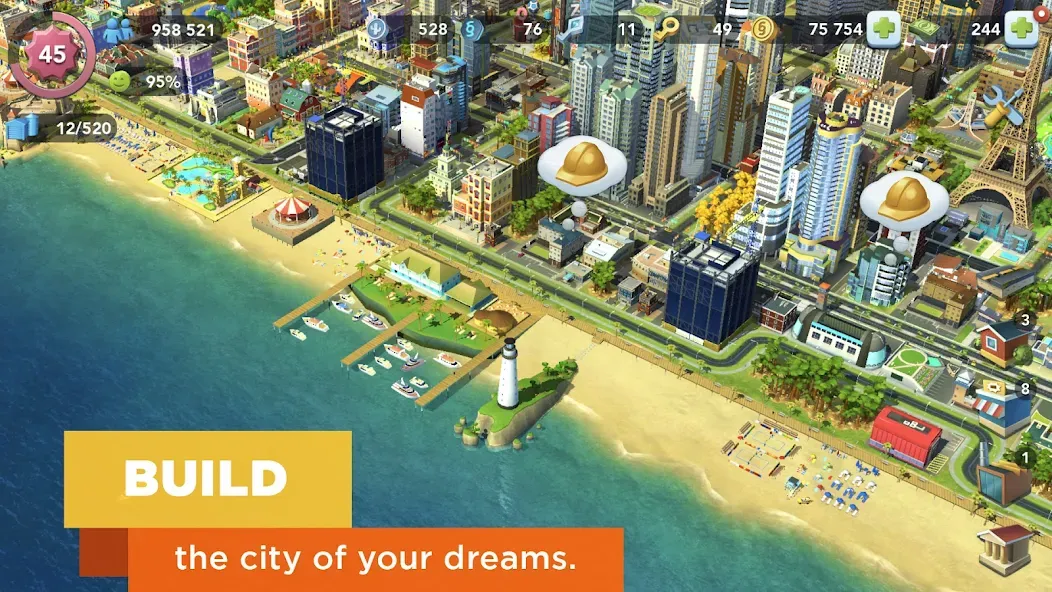 SimCity BuildIt (СимСити БилдИт) [МОД: Бесконечные деньги, Монеты и Мега MOD] Screenshot 3