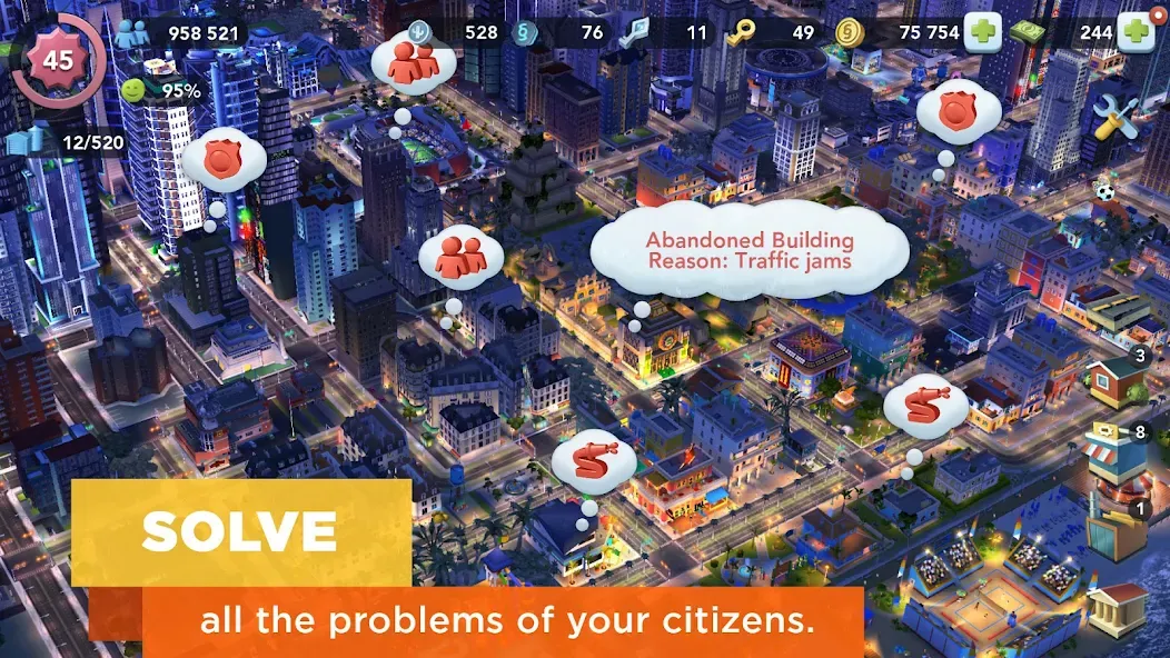 SimCity BuildIt (СимСити БилдИт) [МОД: Бесконечные деньги, Монеты и Мега MOD] Screenshot 4