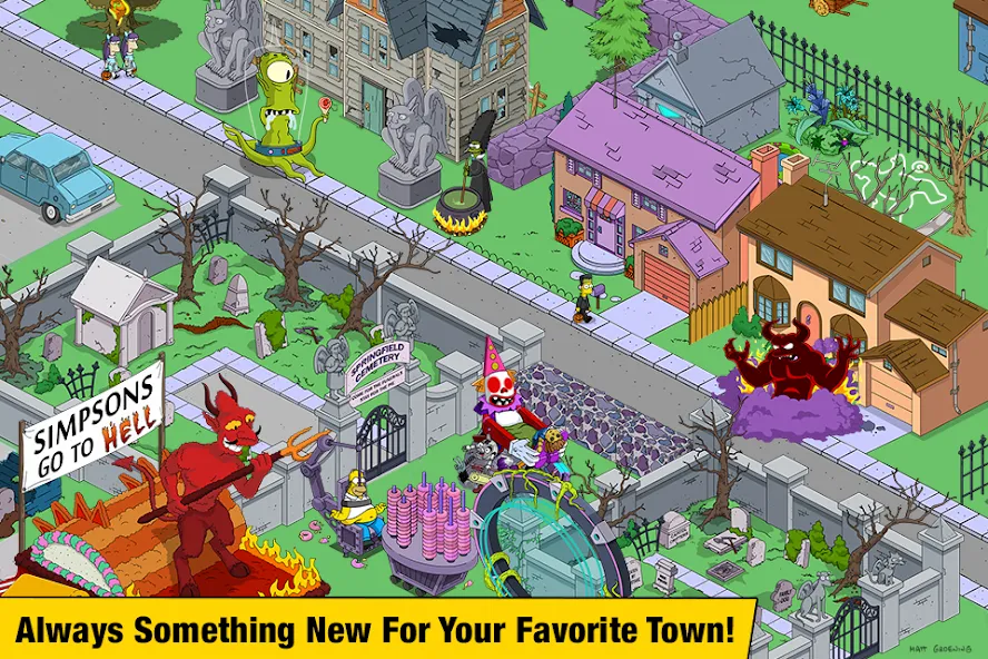 The Simpsons™:  Tapped Out (Зе Симпсонс) [МОД: Меню, Бесконечные монеты и Открытые уровни] Screenshot 4