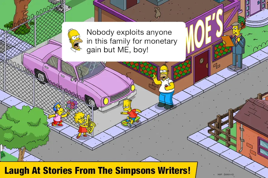 The Simpsons™:  Tapped Out (Зе Симпсонс) [МОД: Меню, Бесконечные монеты и Открытые уровни] Screenshot 5