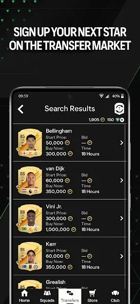 EA SPORTS FC™ 24 Companion (ИЭ СПОРТС ФИФА 23 Компаньон) [МОД: Много денег, Монет и Все открыто] Screenshot 5