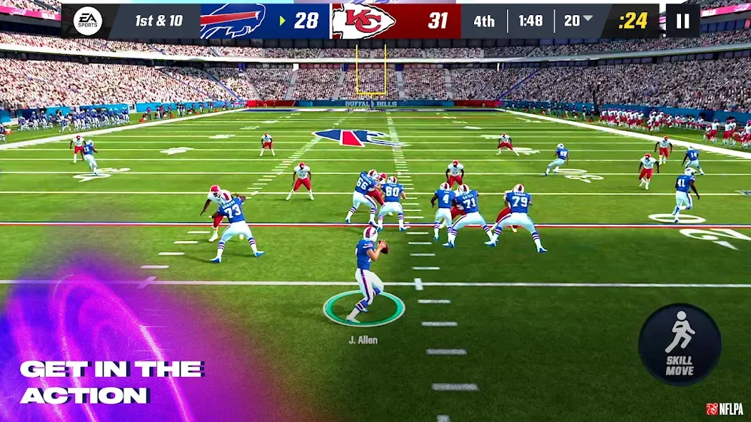 Madden NFL 24 Mobile Football (Мэдден НФЛ 23 Мобильный Футбол) [МОД: Много монет, Открытые уровни и Мега MOD] Screenshot 1